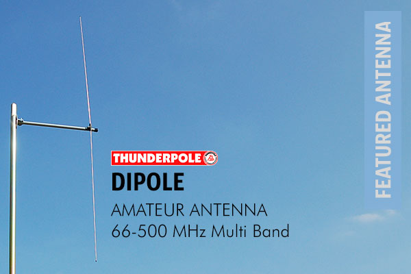 Thunderpole Dipole Amateur Radio Aerial and FM Broadcast Antenna comes with a cutting chart to allow to change the frequency from 66 - 500 MHz.