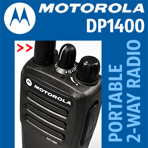 Motorola DP1400 portable 2-way analogue/digital radio connects your workforce efficiently and has the flexibility to grow with your business.