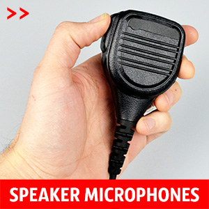 2 way radio speaker mics compatiable with Motorola, Kenwood, Icom, Vertex, Cobra and Midland Walkie Talkies.