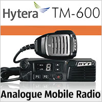 The Hytera TM-600 mobile radio delivers reliable analogue communications for desktop or in-vehicle deployments. 