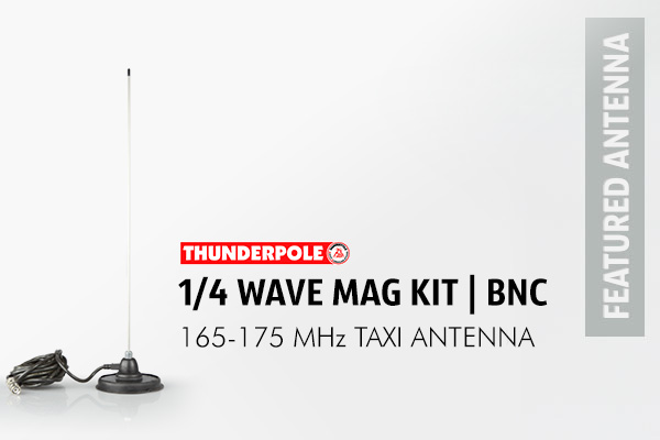 The 'Thunderpole 1/4 Taxi Mag Kit' is our best selling taxi radio aerial.