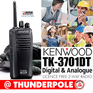 The Kenwood TK-3701 DT is a premium, licensed free 2-way business radio that operate on digital and analogue frequencies.
