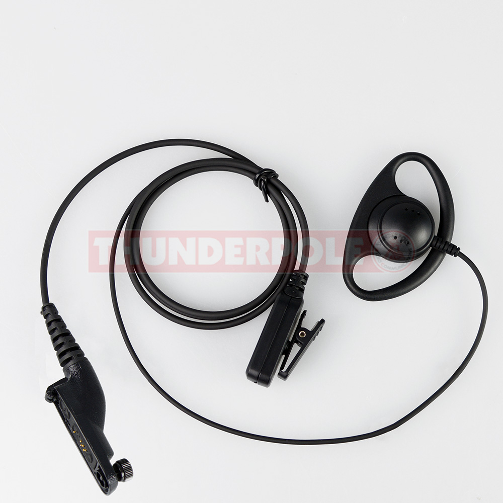 D-Shape Earpiece / Microphone for Motorola DP3400 / DP3600 / DP4400 / DP4600 / DP480 | M7