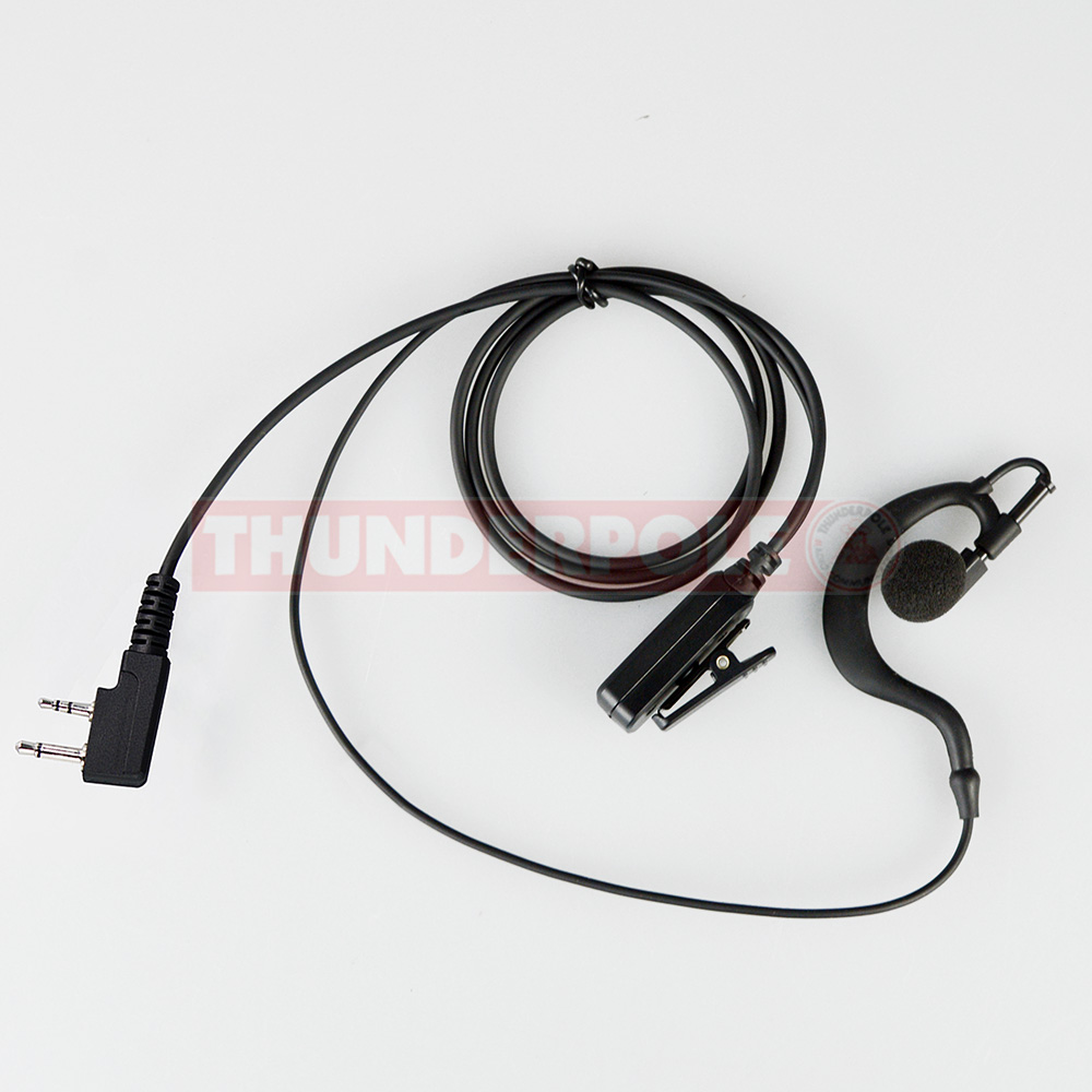 G-Shape Earpiece / Microphone for 2 Pin Kenwood Radios | K1