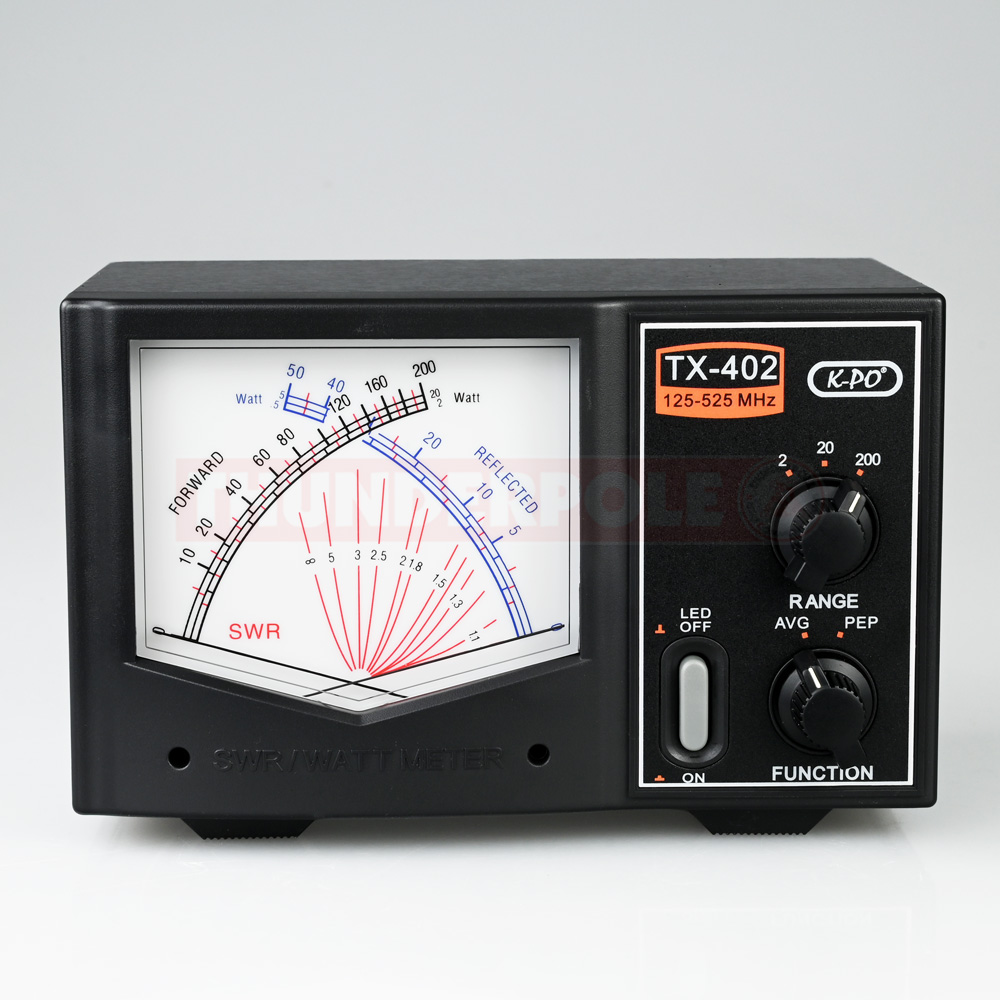 K-PO TX-402 SWR / Power Meter 125 - 525 Mhz | THUNDERPOLE