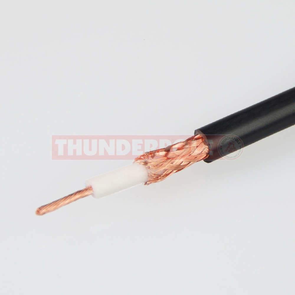 RG Mini 8 Super XX Coaxial Cable | Black