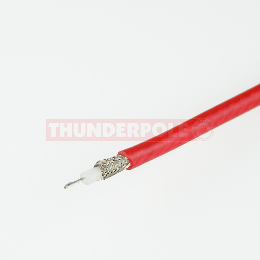 RG58 CU Military Spec Coaxial  Cable | Red