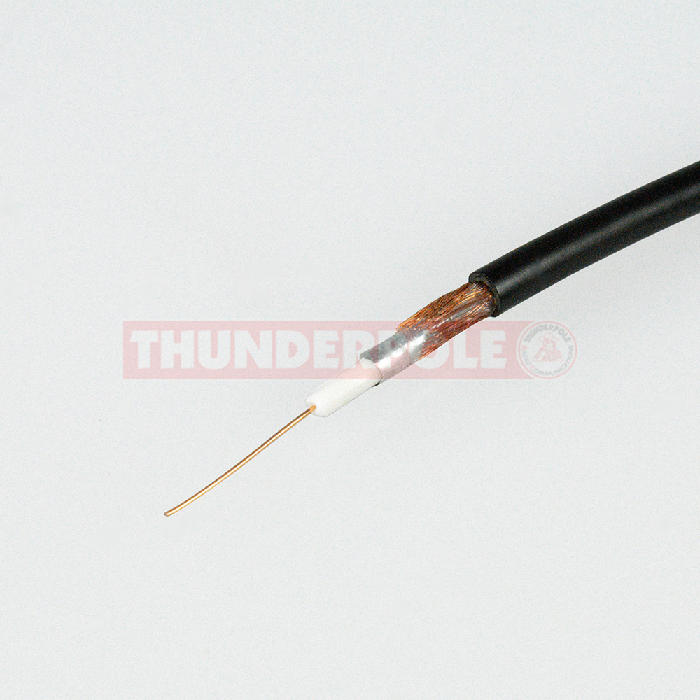 RG58 U 6mm Coaxial Antenna Cable | Black