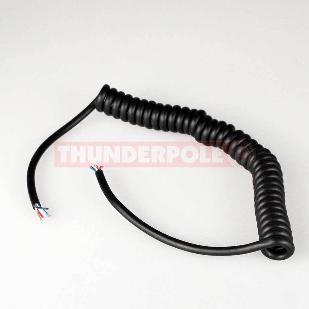 Microphone Replacement Lead for CB & Ham Radios | Thin Curly Cable | 5 Core | 1.8m