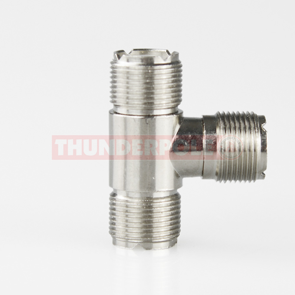 T - Connector - 3x SO239