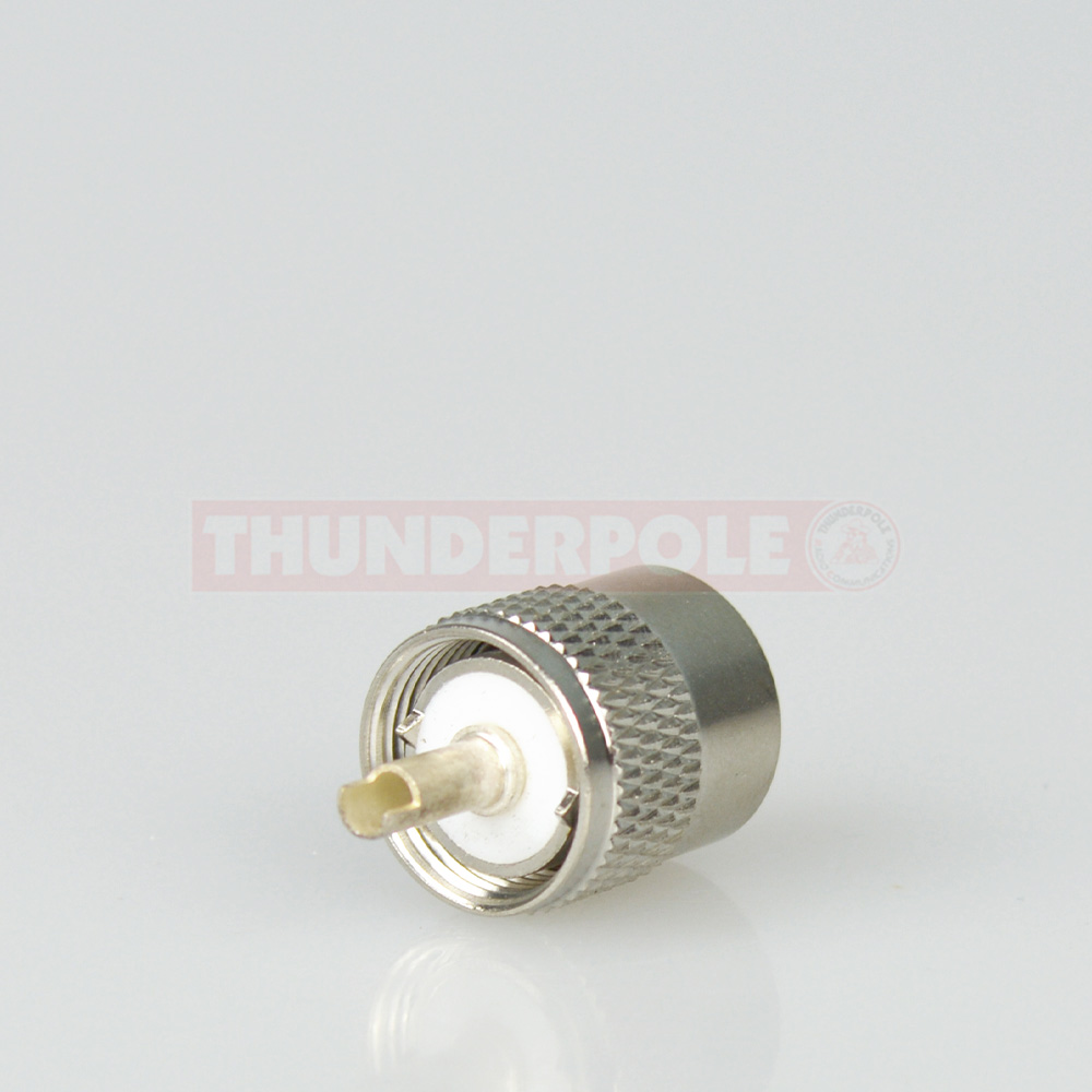 Thunderpole PL259 Teflon Plug Short Shank | 6mm | RG58 Type