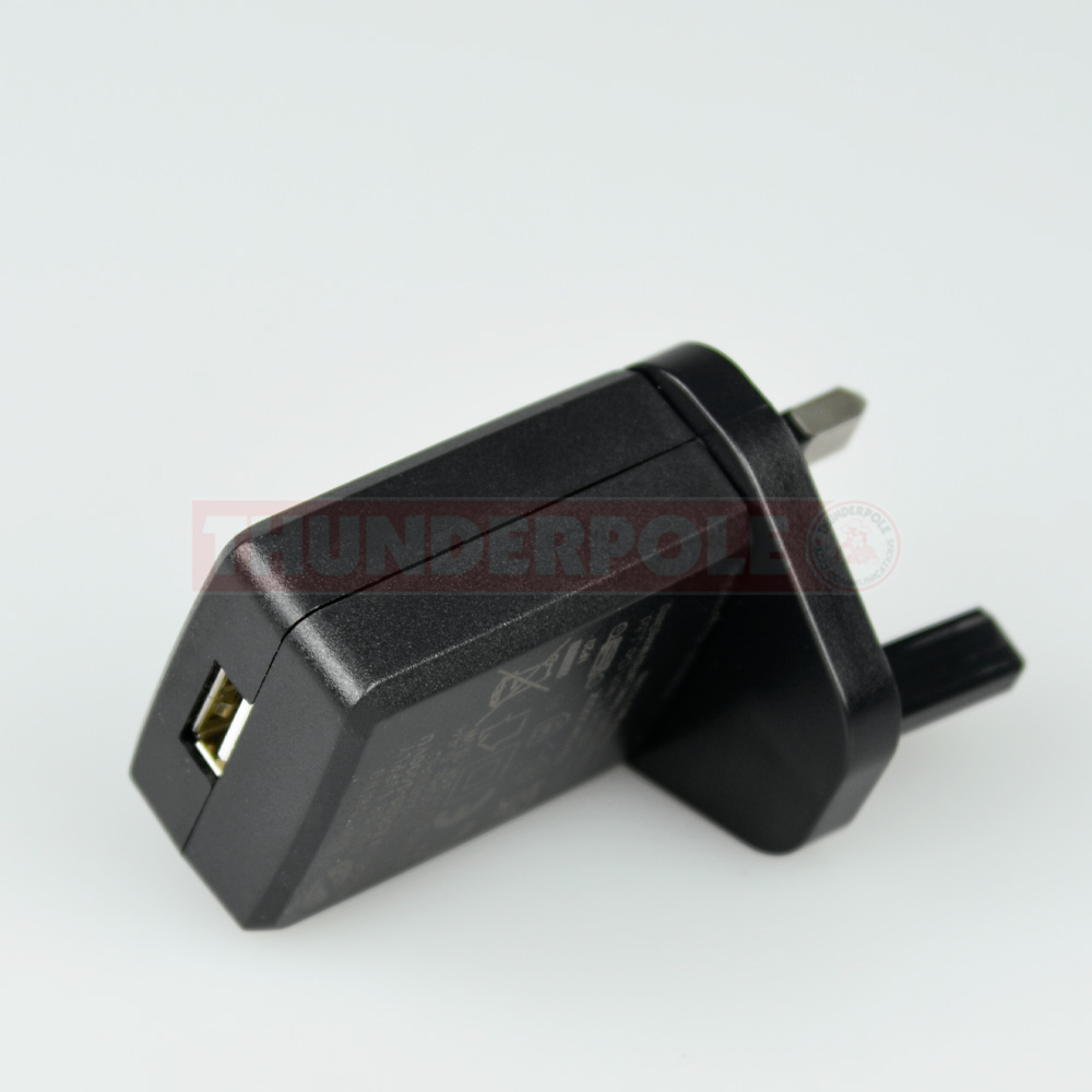 Thunderpole USB Plug UK 3 Pin Mains Charger