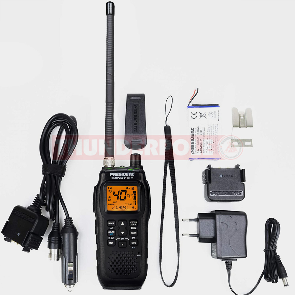 President Randy III + | Handheld CB Radio | THUNDERPOLE