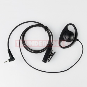 D-Shape Earpiece / Microphone for Single Pin Motorola & Cobra Radios | M2