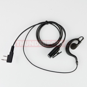 G-Shape Earpiece / Microphone for 2 Pin Kenwood Radios | K1