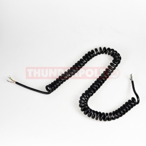 Microphone Replacement Lead for CB & Ham Radios | Curly Cable | 5 Core + Screen | 3m